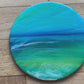 Glossy Seascape Art | Circle 20cm
