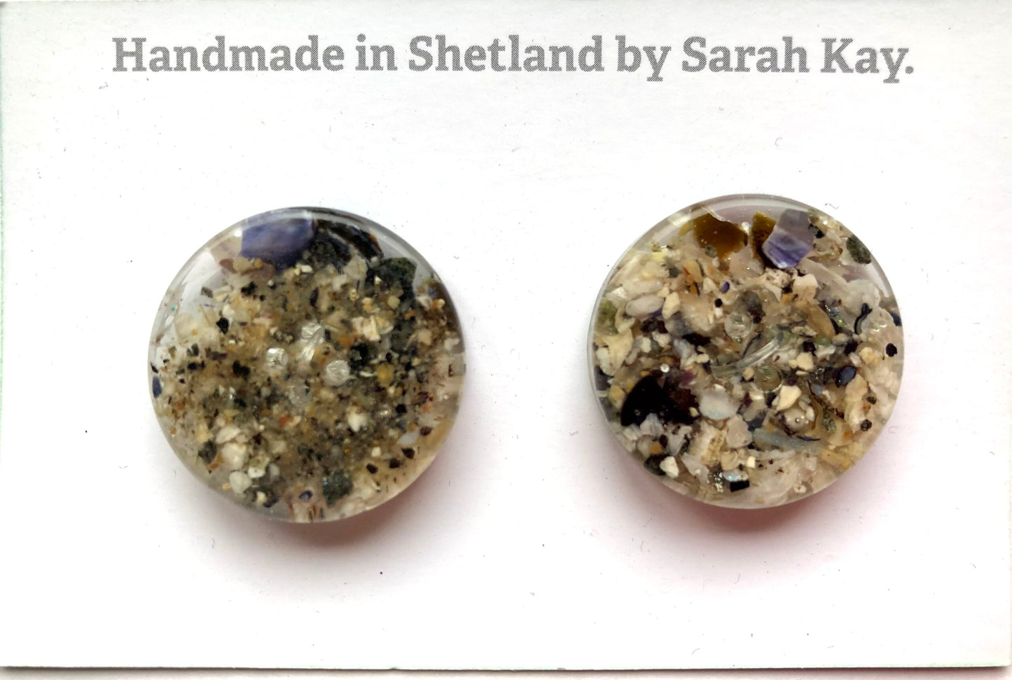 Shetland Beach Treasure Resin Buttons