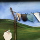 Beach Treasure Washing Line Artwork