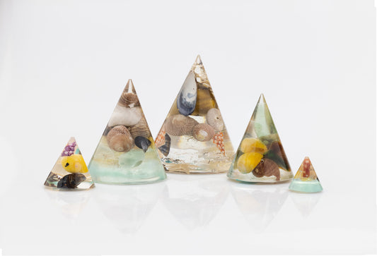 Beach Treasure Resin Cones | Various Sizes