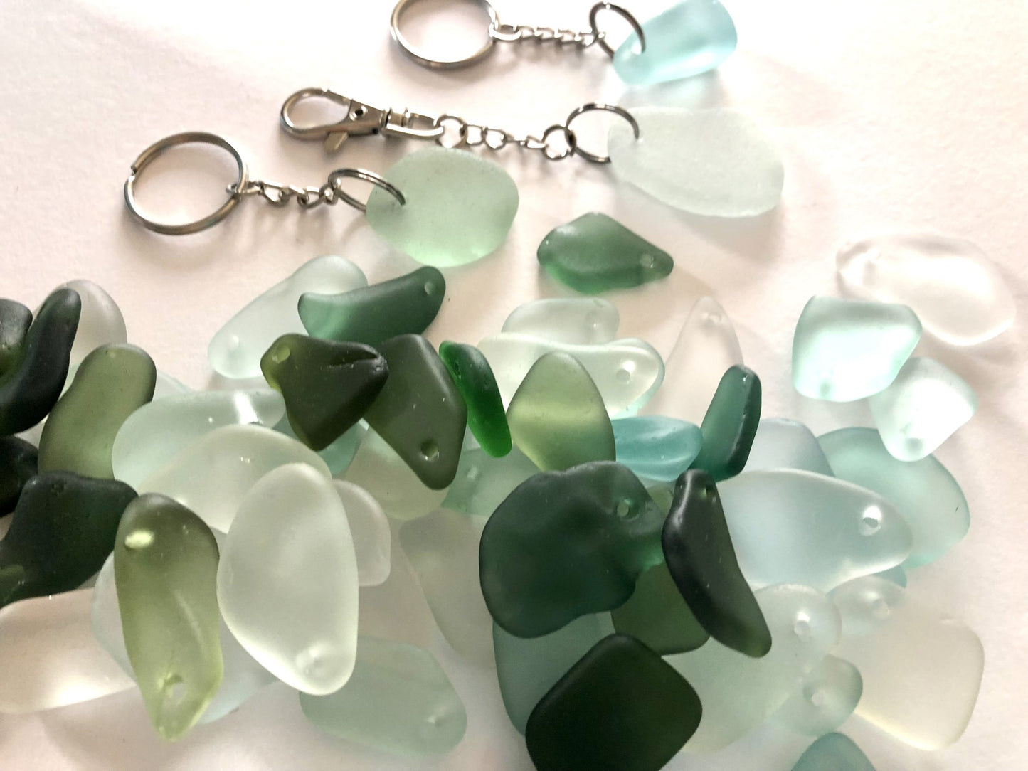 Shetland Sea Glass Keyring