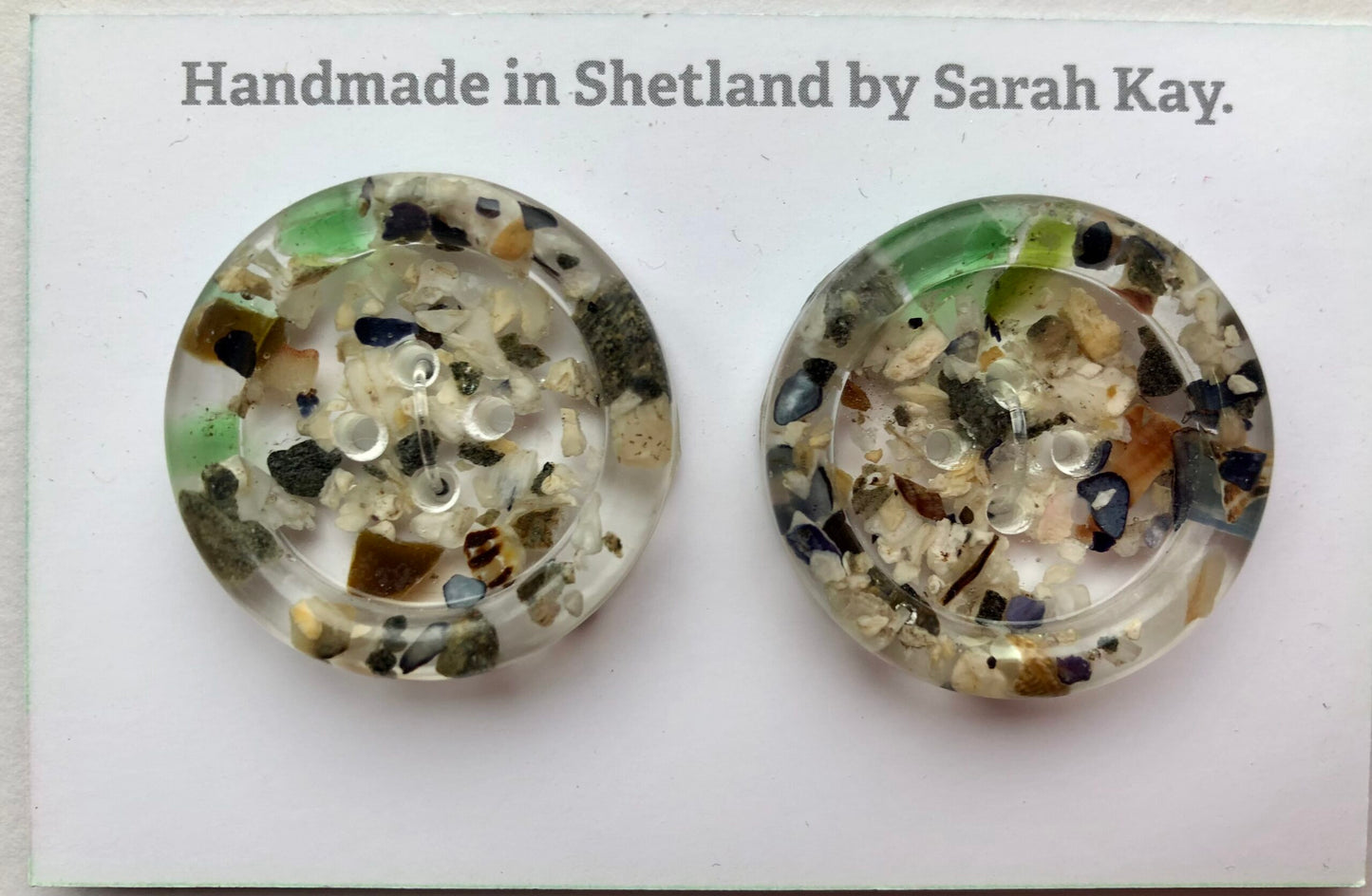 Shetland Beach Treasure Resin Buttons