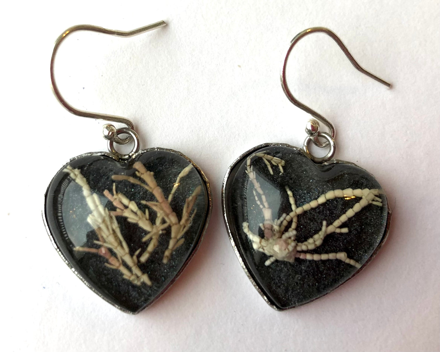 Shetland Seaweed Earrings, Sterling Silver