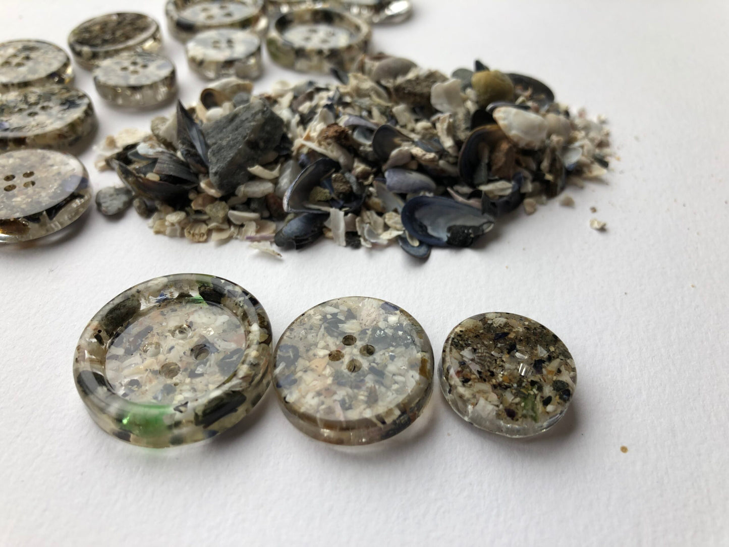 Shetland Beach Treasure Resin Buttons