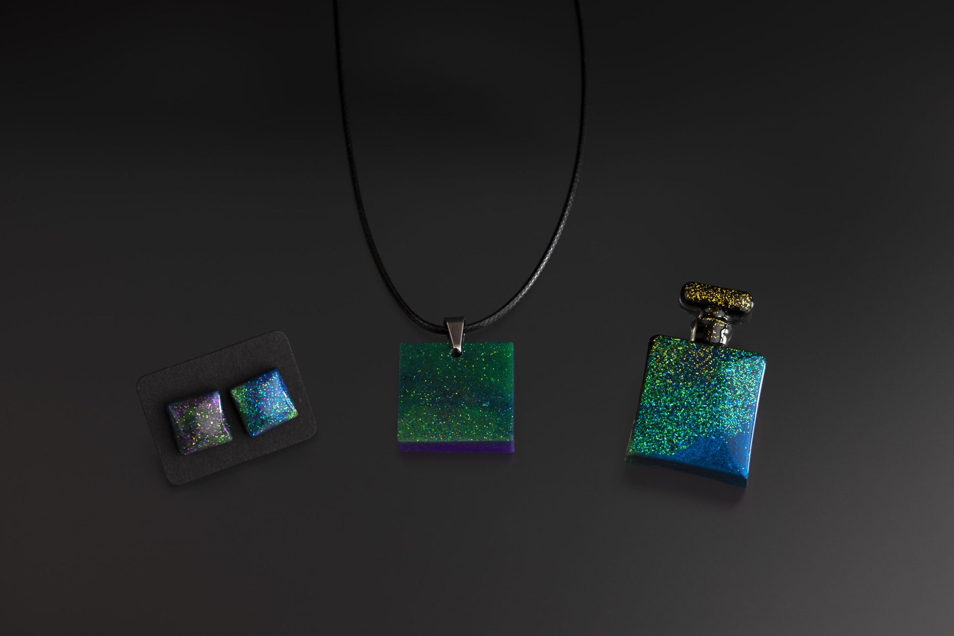 square jewellery set