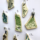 Sea Pottery Green/Pink Pendants