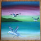 Sunset sheep Acrylic Painting
