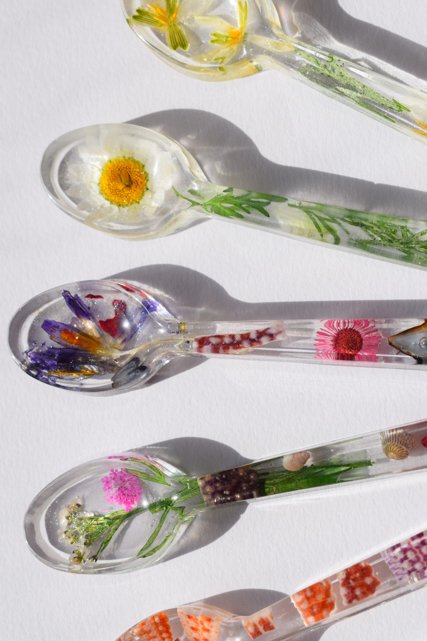 Shetland Flower Decorative Resin Spoon