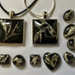 Shetland Seaweed Earrings, Sterling Silver