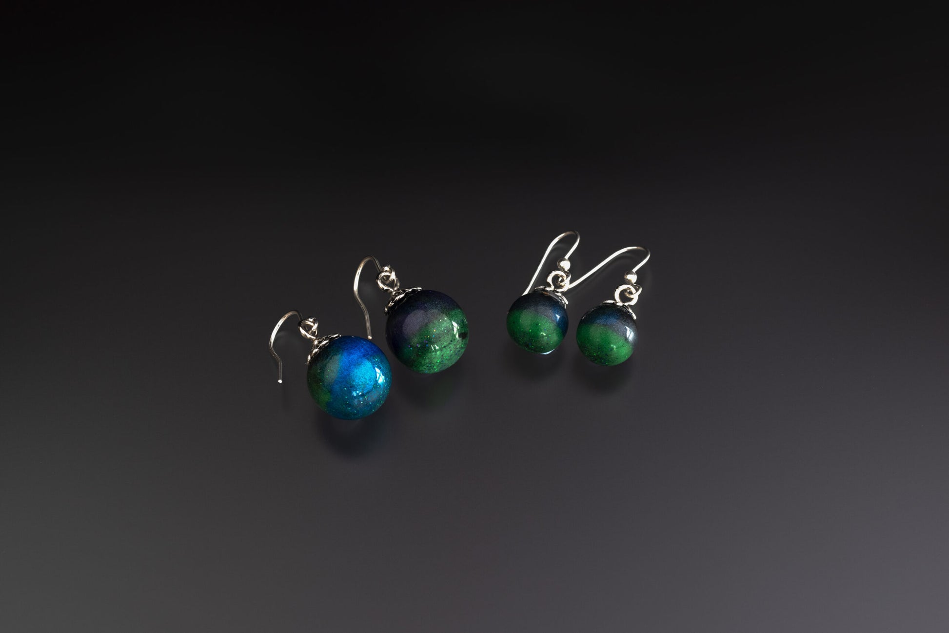 aurora bead earrings