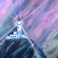 Muckle Flugga Lighthouse, Shetland Acrylic & Resin Artwork | Rectangle