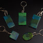 Aurora Borealis Glow In The Dark Resin Keyring