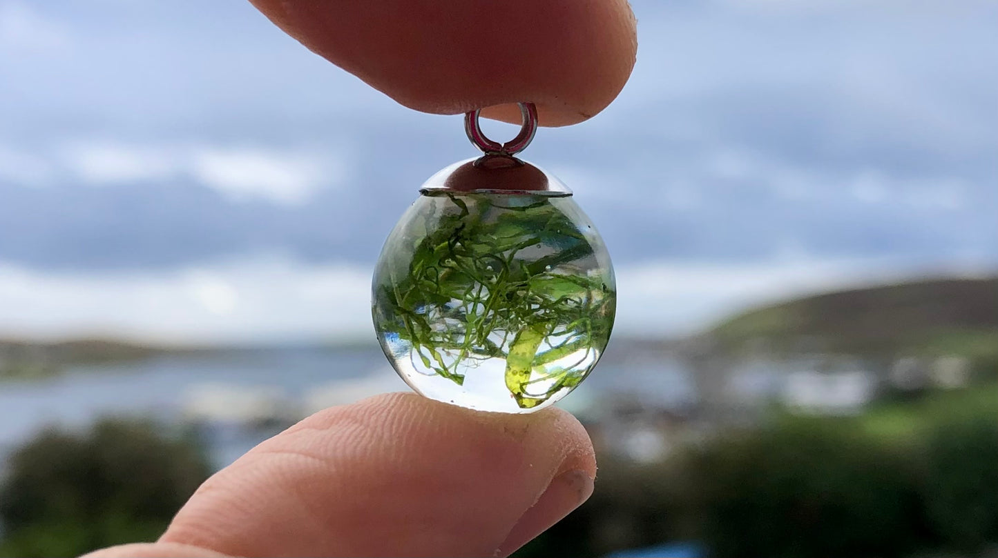 Shetland Seaweed Pendant | Green