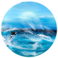 Resin Art Seascape Killer Whales | Circle 50cm
